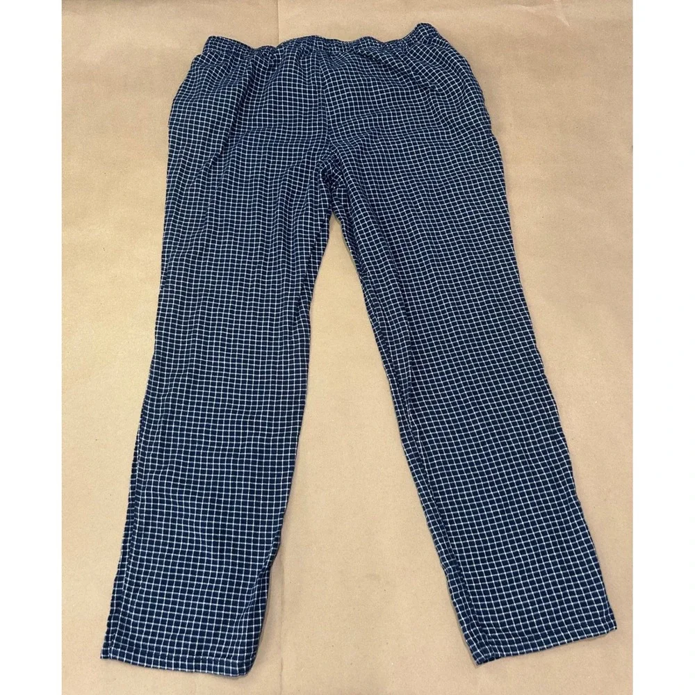 J.Crew Blue Plaid Pajama Pants Mens Large